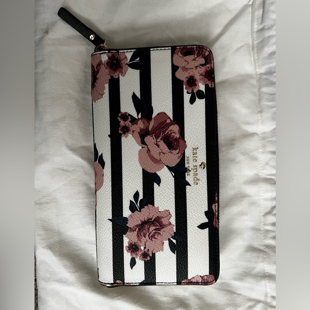 Kate Spade Striped and Floral Wallet